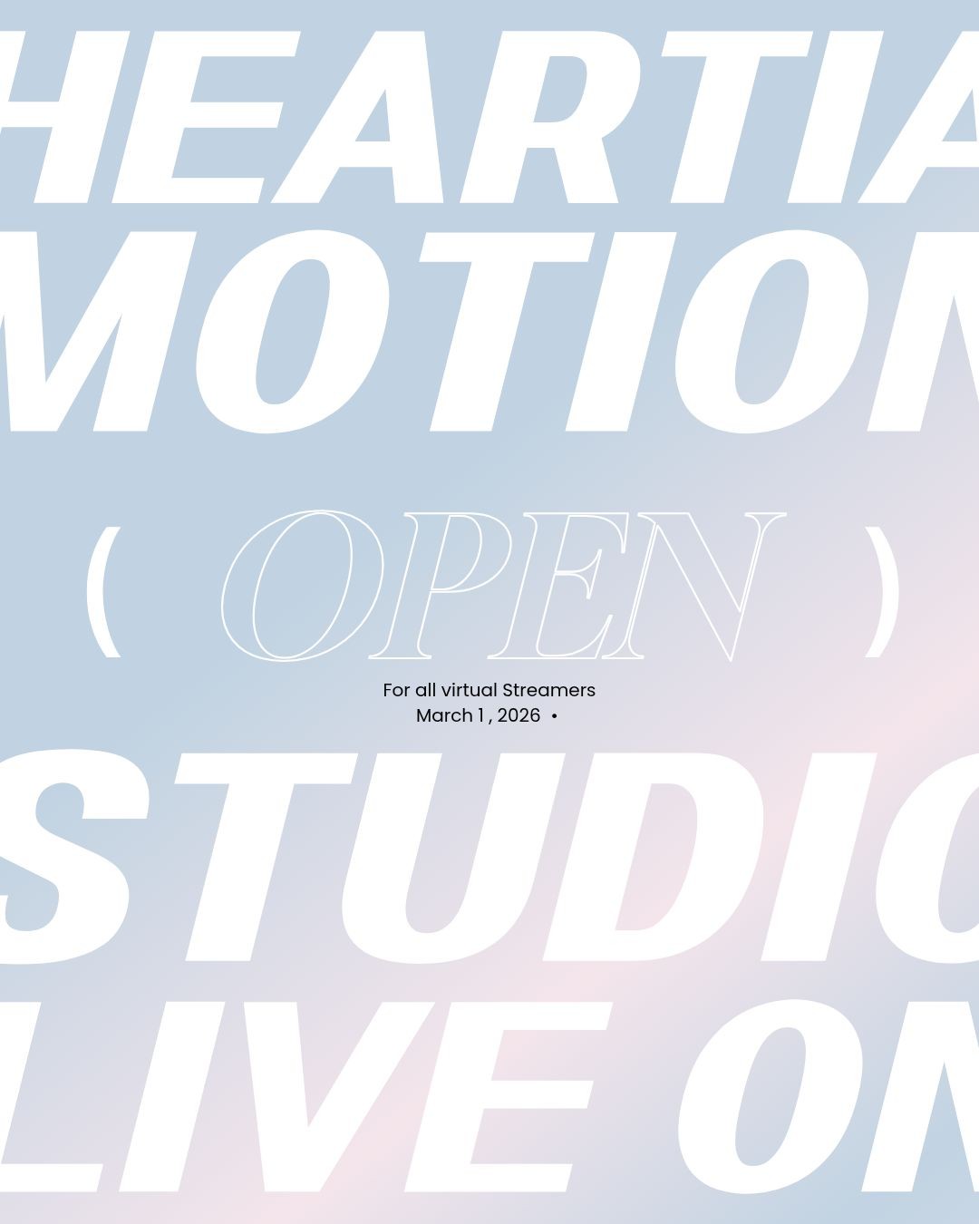 하티아 모션스튜디오 GRAND OPEN 무상대관 지원 이벤트